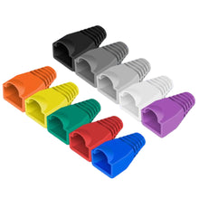 Load image into Gallery viewer, 100 Pcs Mixed Color CAT5E CAT6 RJ45 Ethernet Network Cable Strain Relief Boots Cable Connector Plug Cover