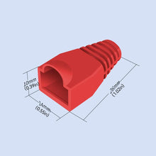 Load image into Gallery viewer, 100 Pcs Mixed Color CAT5E CAT6 RJ45 Ethernet Network Cable Strain Relief Boots Cable Connector Plug Cover