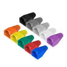 Load image into Gallery viewer, 100 Pcs Mixed Color CAT5E CAT6 RJ45 Ethernet Network Cable Strain Relief Boots Cable Connector Plug Cover