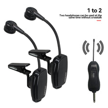Load image into Gallery viewer, UHF Wireless Saxophone Microphone System Clips over Instrument Receiver Transmitter Trumpet Trombone French Horn