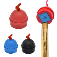 Load image into Gallery viewer, 1PC Billiards Chalk Rubber Protective Cover With Rope Soft Micro Elastic Anti-Drop Chocolate Powder Clips Billiard Supplies