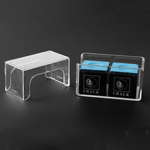 Load image into Gallery viewer, 1PC Transparent Acrylic Chalk Protection Box Anti-Fouling Moisture-Proof Single Two Chocolate Powder Storage Shell Billiards Supplies