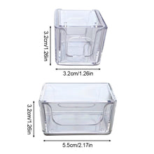 Load image into Gallery viewer, 1PC Transparent Acrylic Chalk Protection Box Anti-Fouling Moisture-Proof Single Two Chocolate Powder Storage Shell Billiards Supplies