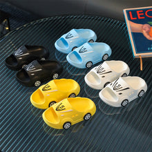 Load image into Gallery viewer, Summer New Luminous Kid Sandals Cute Cartoon Car Slippers Boy Anti-slip Beach Shoe Flashing Pulleys 2024 Trend Fashion Design