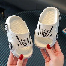 Load image into Gallery viewer, Summer New Luminous Kid Sandals Cute Cartoon Car Slippers Boy Anti-slip Beach Shoe Flashing Pulleys 2024 Trend Fashion Design