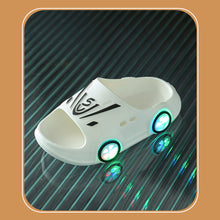 Load image into Gallery viewer, Summer New Luminous Kid Sandals Cute Cartoon Car Slippers Boy Anti-slip Beach Shoe Flashing Pulleys 2024 Trend Fashion Design