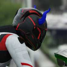 Load image into Gallery viewer, 2Pcs Motorcycle Helmet Decoration Devil's Horns Style Motorbike Helmet Accessories Stickers Cosplay Styling with Sucker