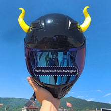 Load image into Gallery viewer, 2Pcs Motorcycle Helmet Decoration Devil's Horns Style Motorbike Helmet Accessories Stickers Cosplay Styling with Sucker