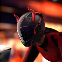 Load image into Gallery viewer, 2Pcs Motorcycle Helmet Decoration Devil's Horns Style Motorbike Helmet Accessories Stickers Cosplay Styling with Sucker