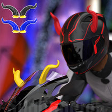Load image into Gallery viewer, 2Pcs Motorcycle Helmet Decoration Devil's Horns Style Motorbike Helmet Accessories Stickers Cosplay Styling with Sucker