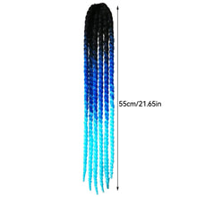 Load image into Gallery viewer, Motorcycle Helmet Dreadlocks Helmet Dreadlocks Ponytail Braid Motocross Bicycle Motorbike Helmet Decoration 55cm With Sucker