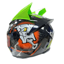 Load image into Gallery viewer, 2Pcs Motorcycle Helmet Horn Motocross Racing Mohawk Horns Full Face Horn Stick Decoration