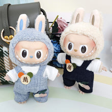 Load image into Gallery viewer, Clothes Only 17cm Pendant Blind Box Macaron Cloth Labubu Chill Filled Doll Accessories Cos Gift Doll Pure Handmade Cloth