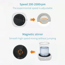 Load image into Gallery viewer, Mini Magnetic Stirrer Lab Stir Mixer Stirrer Plate with Stir Bar 4000RPM for Laboratory Supplies Liquid Mixer AC (EU/US/UK Plug )