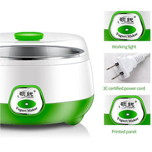 Load image into Gallery viewer, 1L Mini Automatic Yogurt Maker Machine with Constant Temperature Household DIY Yogurt Tools Kitchen Appliances Stainless Steel Tank