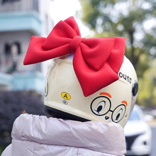 Load image into Gallery viewer, Motorcycle Helmet Bow Decoration Electric Bike Helmet Car Body Decoration Accessories Bowknot Suction Cup For Girl Women