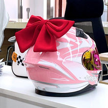 Load image into Gallery viewer, Motorcycle Helmet Bow Decoration Electric Bike Helmet Car Body Decoration Bows Accessories Bowknot Quick-dismantling For Girl Women