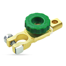 Load image into Gallery viewer, Heavy Duty Car Battery Disconnect Isolator Cut Off Switch 12V 24V Green 17MM Fits Standard Negative Terminal Auto Parts