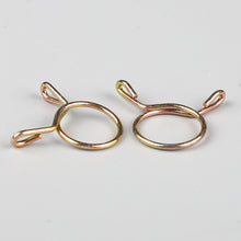 Load image into Gallery viewer, 10Pcs Auto Car Oil Hose Clamps Fuel Line Hose Tubing Spring Clips Clamp for Motorcycle Scooter ATV Moped Universal Vehicle