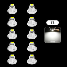 Load image into Gallery viewer, 10Pcs Car Interior Indicator Lights Wedge Dashboard Warming Instrument Light T3 LED T4.2 T4.7 Led Bulb Canbus 3030SMD 12V Auto Lamp