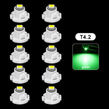 Load image into Gallery viewer, 10Pcs Car Interior Indicator Lights Wedge Dashboard Warming Instrument Light T3 LED T4.2 T4.7 Led Bulb Canbus 3030SMD 12V Auto Lamp