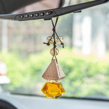 Load image into Gallery viewer, 8ML Car Perfume Hanging Bottles Aromatherapy Refillable Air Freshener Diffuser Vehicle Oil Fragrance Triangle Cap Bottle Auto Sapper Pendant