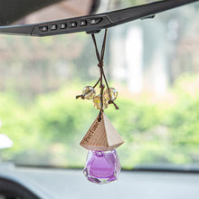 Load image into Gallery viewer, 8ML Car Perfume Hanging Bottles Aromatherapy Refillable Air Freshener Diffuser Vehicle Oil Fragrance Triangle Cap Bottle Auto Sapper Pendant