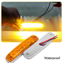 Load image into Gallery viewer, 12V- 80V 6LED Trailer Side Clearance Marker Lamp Warning Lens Flashing Lights Truck Side Marker Lamp Marker