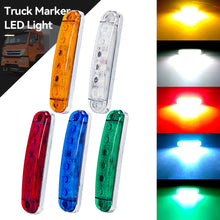 Load image into Gallery viewer, 12V- 80V 6LED Trailer Side Clearance Marker Lamp Warning Lens Flashing Lights Truck Side Marker Lamp Marker