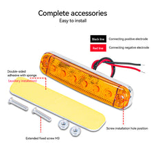 Load image into Gallery viewer, 12V- 80V 6LED Trailer Side Clearance Marker Lamp Warning Lens Flashing Lights Truck Side Marker Lamp Marker
