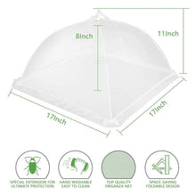 Load image into Gallery viewer, Kitchen Foldable Mesh Food Cover Anti-fly Food Covers Tent Reusable Collapsible Insect-Proof Lid Food Protection Net Vegetable Fruit Picnic Food Protect Umbrella