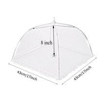 Load image into Gallery viewer, Kitchen Foldable Mesh Food Cover Anti-fly Food Covers Tent Reusable Collapsible Insect-Proof Lid Food Protection Net Vegetable Fruit Picnic Food Protect Umbrella