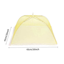 Load image into Gallery viewer, Kitchen Foldable Mesh Food Cover Anti-fly Food Covers Tent Reusable Collapsible Insect-Proof Lid Food Protection Net Vegetable Fruit Picnic Food Protect Umbrella