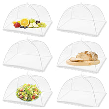 Load image into Gallery viewer, Kitchen Foldable Mesh Food Cover Anti-fly Food Covers Tent Reusable Collapsible Insect-Proof Lid Food Protection Net Vegetable Fruit Picnic Food Protect Umbrella