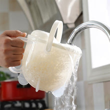 Load image into Gallery viewer, Washing Rice Machine with Handle Plastic Strainer Soybean Washer Sieve Convenient Multifunctional for Kitchen Supplies