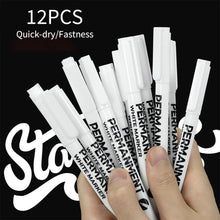 Load image into Gallery viewer, White Black Red Marker Pens 1.0mm Oily Waterproof Paint Pen for Wool Canva Tire Glass Rock Metal DIY Graffiti Sketching Markers Stationery