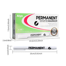 Load image into Gallery viewer, White Black Red Marker Pens 1.0mm Oily Waterproof Paint Pen for Wool Canva Tire Glass Rock Metal DIY Graffiti Sketching Markers Stationery
