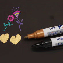 Load image into Gallery viewer, White Black Red Sketching Marker Pen Oily Waterproof Paint Pens for Calligraphy Painting Drawing DIY Graffiti Art Supplies
