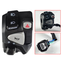 Load image into Gallery viewer, Motorcycle Handle Switch with Pssing Light Hazard Light PLug Horn Warning Light Turn Signal Button For Honda Click150 Left