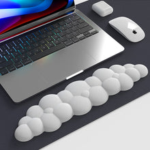 Load image into Gallery viewer, Mouse pad with wrist rest keyboard cloud anti-slip memory foam desktop office gamer mouse wrist rest