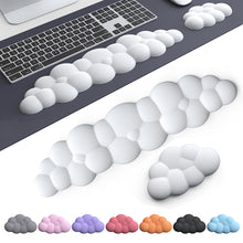 Load image into Gallery viewer, Mouse pad with wrist rest keyboard cloud anti-slip memory foam desktop office gamer mouse wrist rest