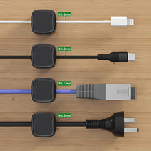 Load image into Gallery viewer, 6PCS Magnetic Cable Clips Cable Smooth Adjustable Cord Holder Under Desk Cable Management Wire Keeper Cable Organizer