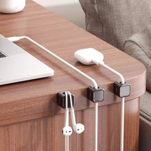 Load image into Gallery viewer, 6PCS Magnetic Cable Clips Cable Smooth Adjustable Cord Holder Under Desk Cable Management Wire Keeper Cable Organizer
