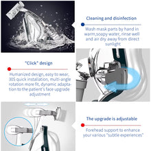 Load image into Gallery viewer, Respirator Universal Full Face FM1B CPAP Mask Respirator Nose Mask Fish Leap Remit Suitable Universal Mask Health Care