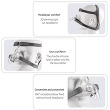 Load image into Gallery viewer, Adjustable Generic Auto CPAP Mask Face Respirator Headgear Clips for Medical Ventilator Face Mask Sleeping Apnea Breathing Machine