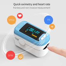 Load image into Gallery viewer, Blood Oximeter Household Finger Pulse Finger Clip Heart Rate Meter Blood Oxygen Saturation Measurement Blood Oximeter