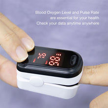 Load image into Gallery viewer, Finger Clip Oximeter Portable Blood Oxygen Heart Rate Detector Finger Clip Oximeter Heart Rate Detection Pulse Oximeter Health Care