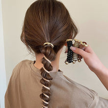 Load image into Gallery viewer, Simple and Exquisite Bubble Braided Headband for Women Creative Telephone Wire Hair Loop Elegant Braided Hair Tied Ponytail Hair Accessories
