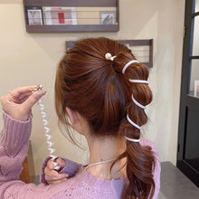 Load image into Gallery viewer, Simple and Exquisite Bubble Braided Headband for Women Creative Telephone Wire Hair Loop Elegant Braided Hair Tied Ponytail Hair Accessories