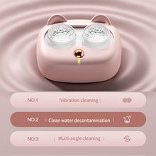 Load image into Gallery viewer, High Frequency Vibration Contact Lens Cleaning Case Portable Contact Lens Cleaner Beauty Pupil Storage Cleaning Container Tools